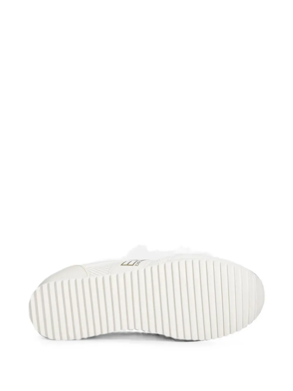 Ea7 Emporio Armani logo-print panelled sneakers Beige