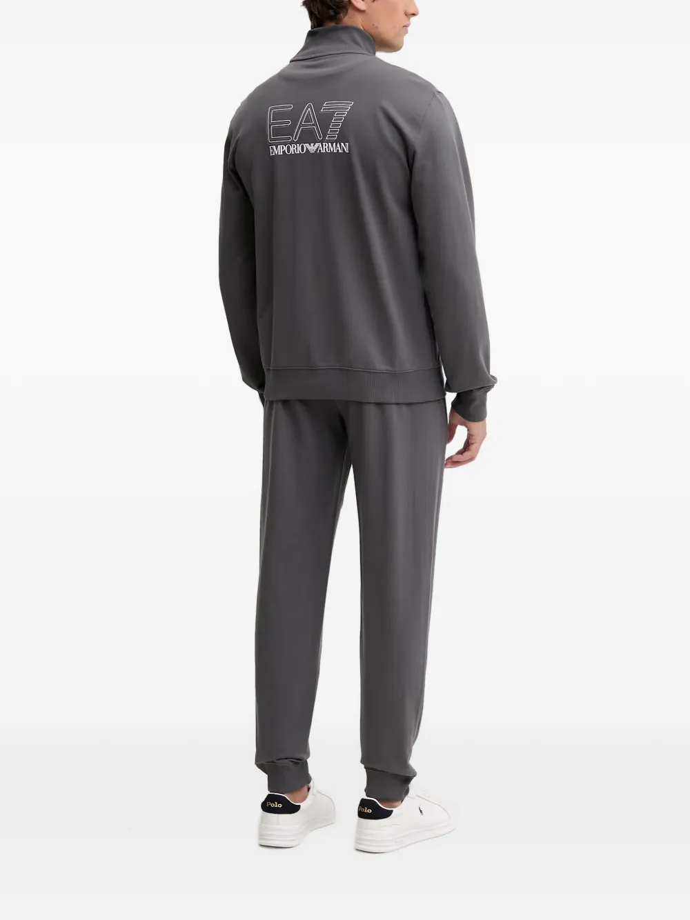 Ea7 Emporio Armani Trainingspak met logoprint Grijs