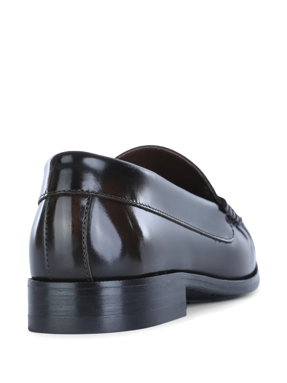 ALOHAS Rivet leather loafers Zwart