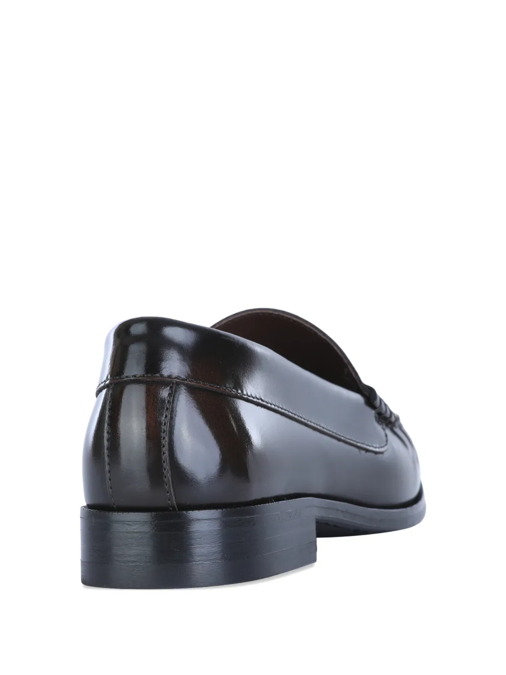 ALOHAS Rivet leather loafers Zwart