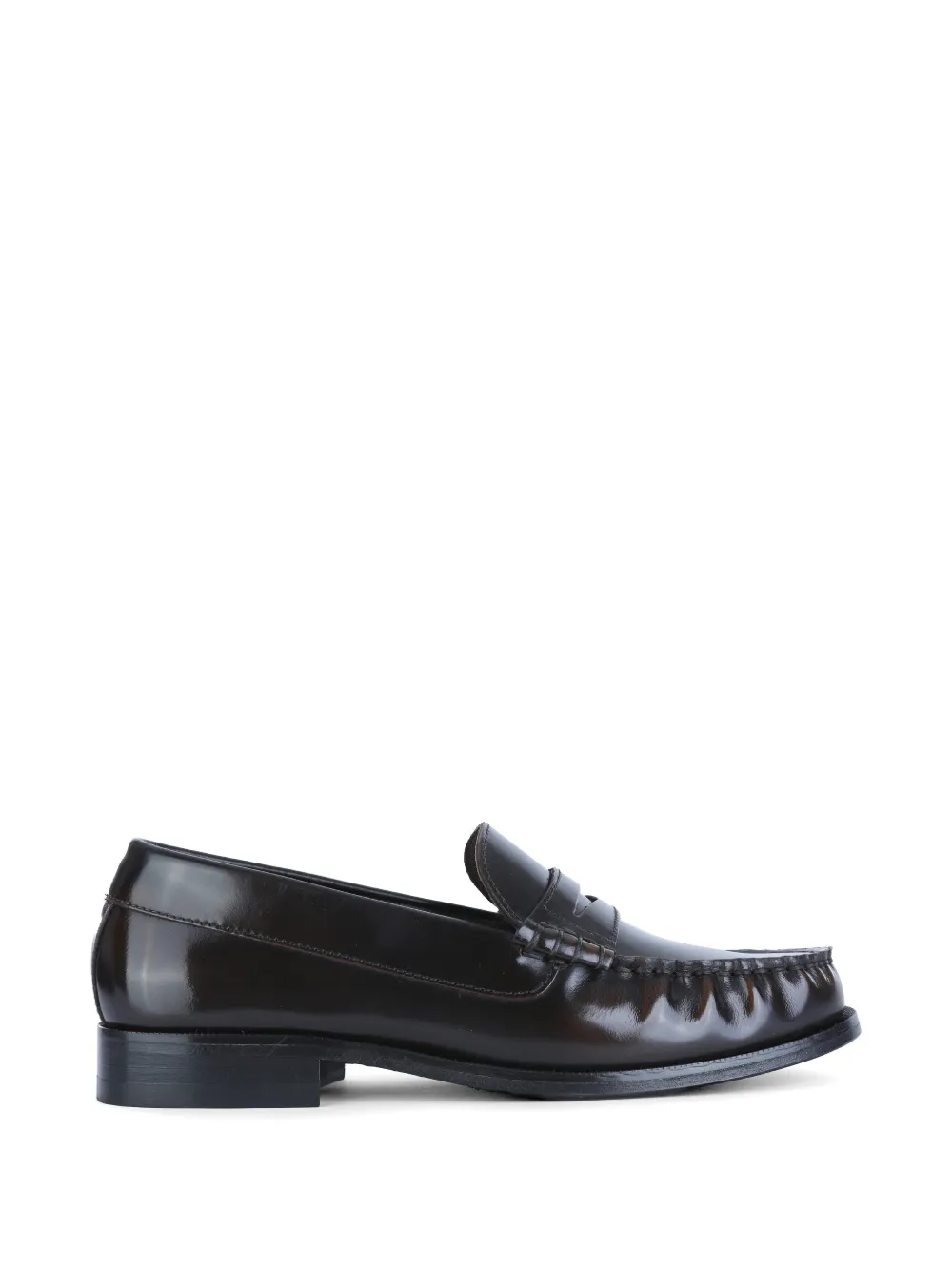 ALOHAS Rivet leather loafers - Schwarz