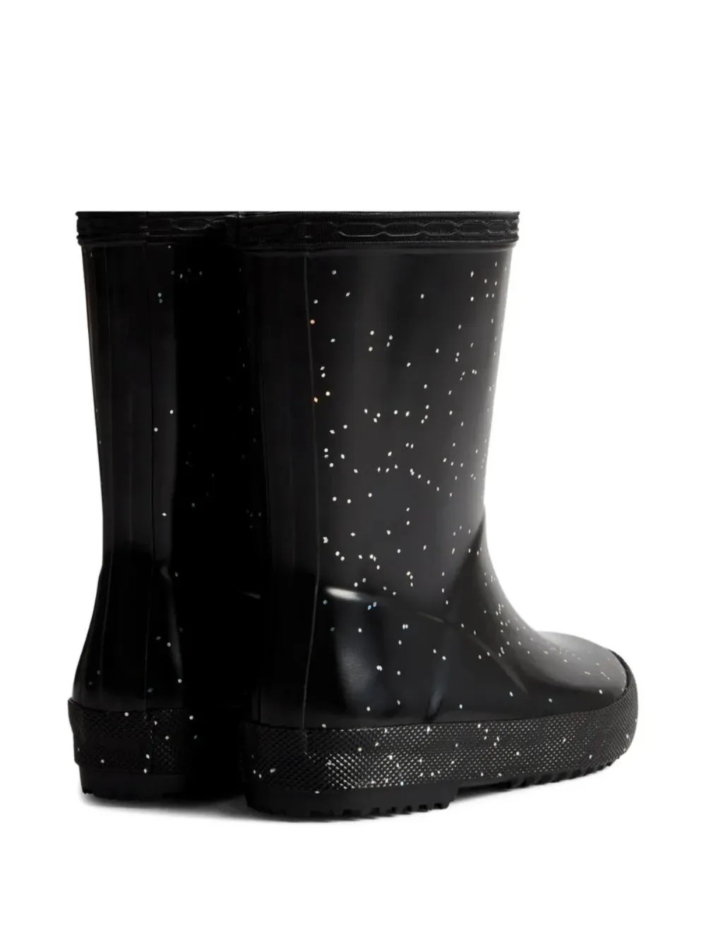 Hunter Kids Laarzen met glitter detail Zwart