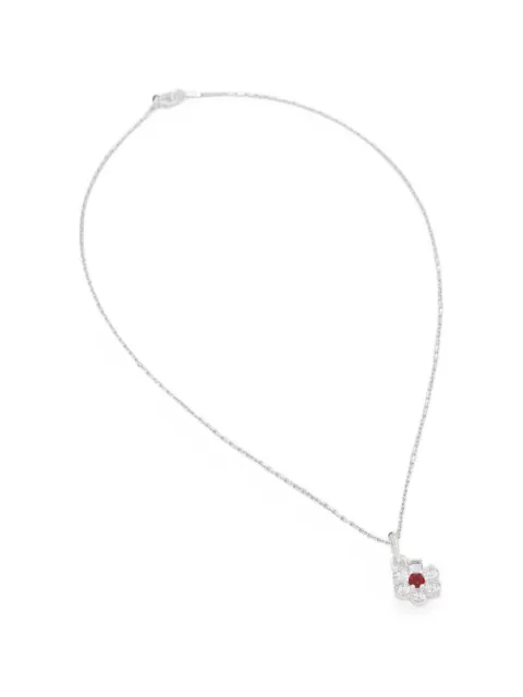 Hatton Labs collier à pendentif fleur serti de cristaux