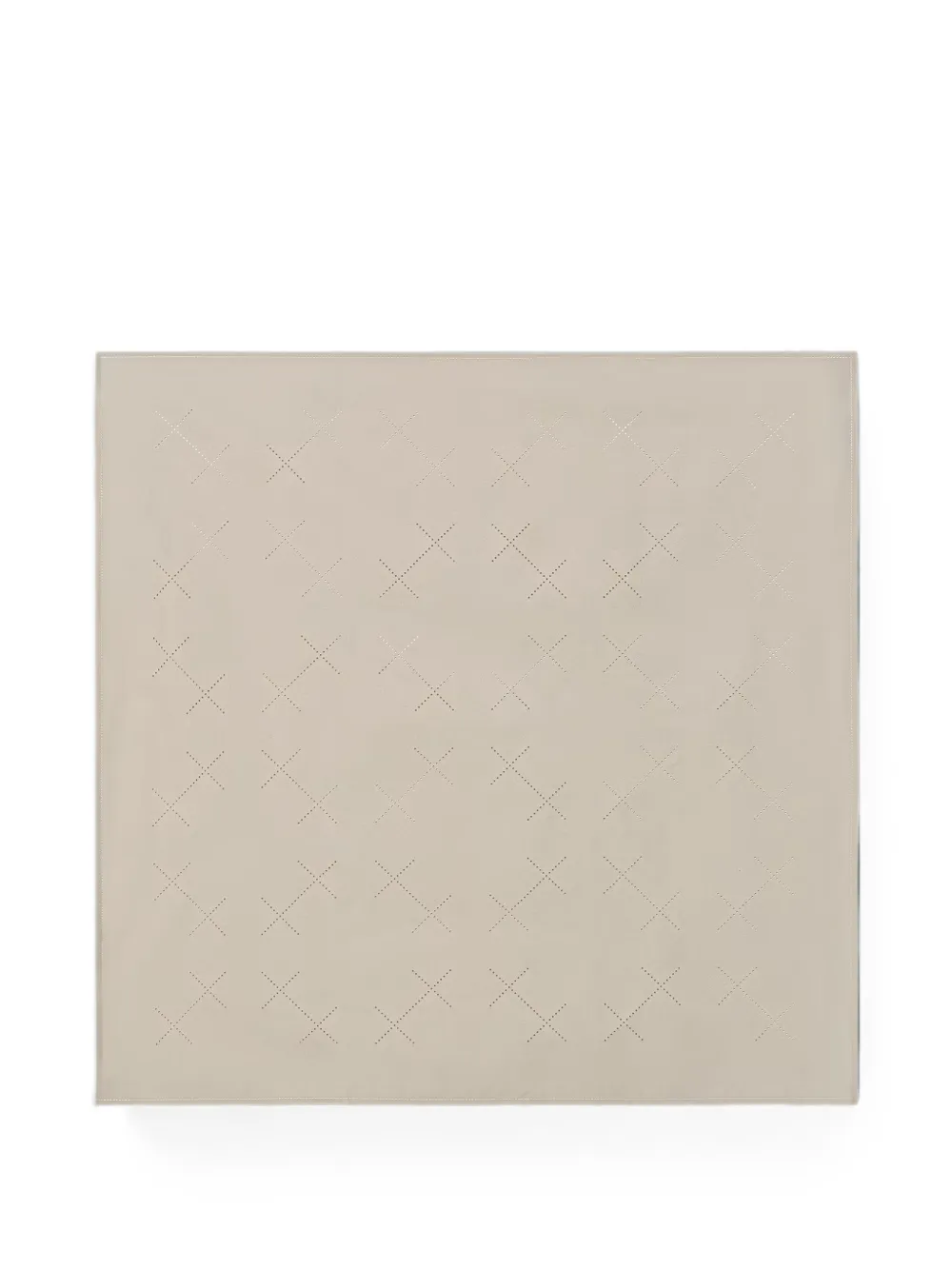Heliot Emil Perforated-detail Scarf In Brown