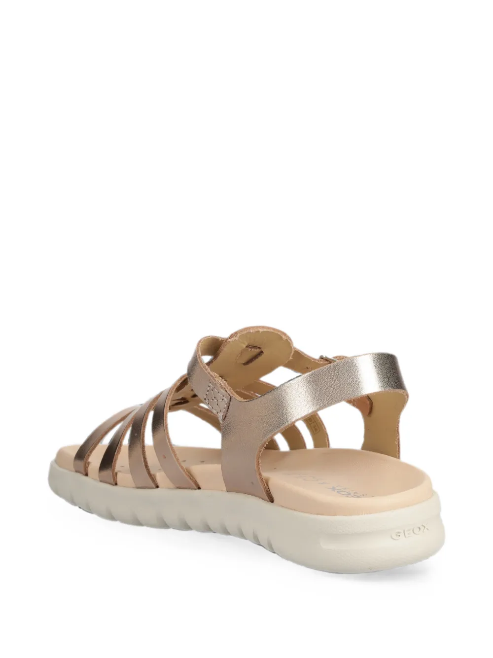Geox Kids Soleima metallic multi-strap sandals Goud
