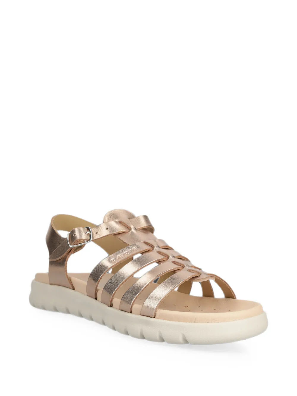 Geox Kids Soleima metallic multi-strap sandals Goud