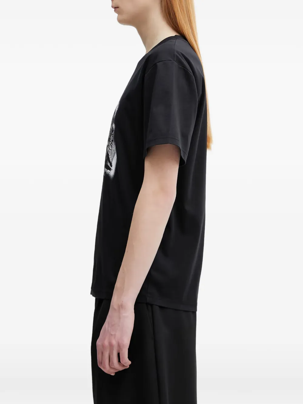 HELIOT EMIL T-shirt met grafische print Zwart