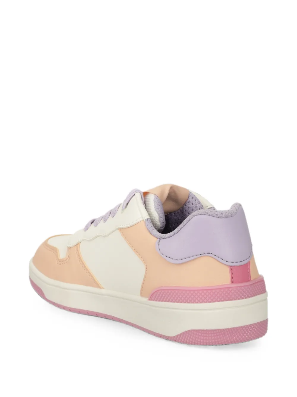 Geox Kids Washiba perforated panelled sneakers Wit