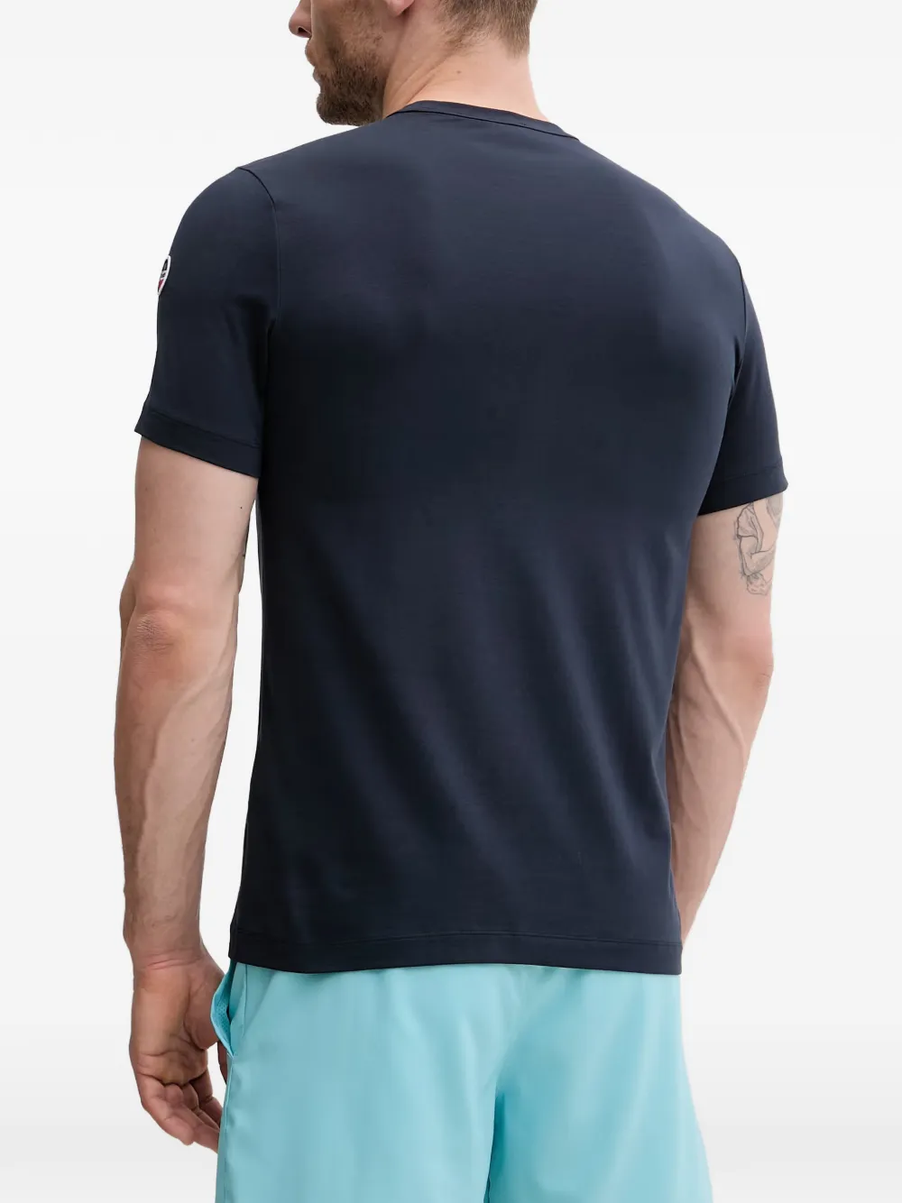 Fusalp Riviere T-shirt met logo-patch Blauw