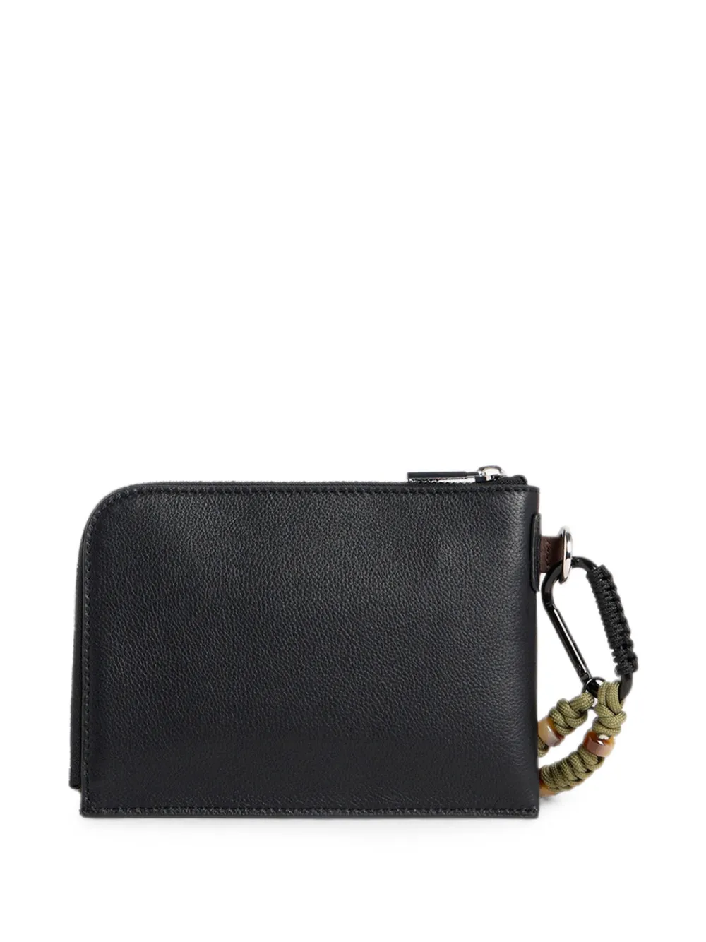 DSQUARED2 D2 Upside Down leren nekzakje Zwart