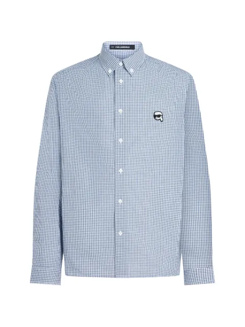Karl Lagerfeld Ikon checked shirt