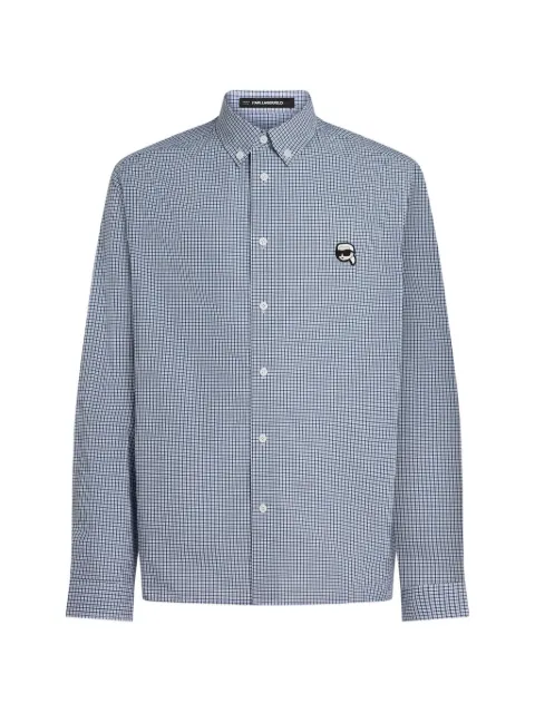 Karl Lagerfeld Ikon checked shirt