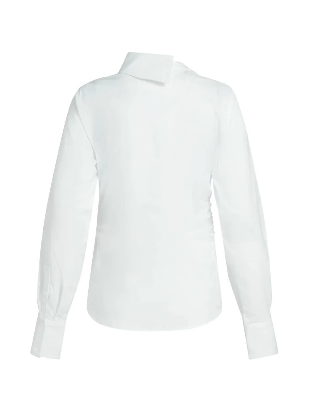 Karl Lagerfeld Asymmetrisch overhemd met knoop Wit