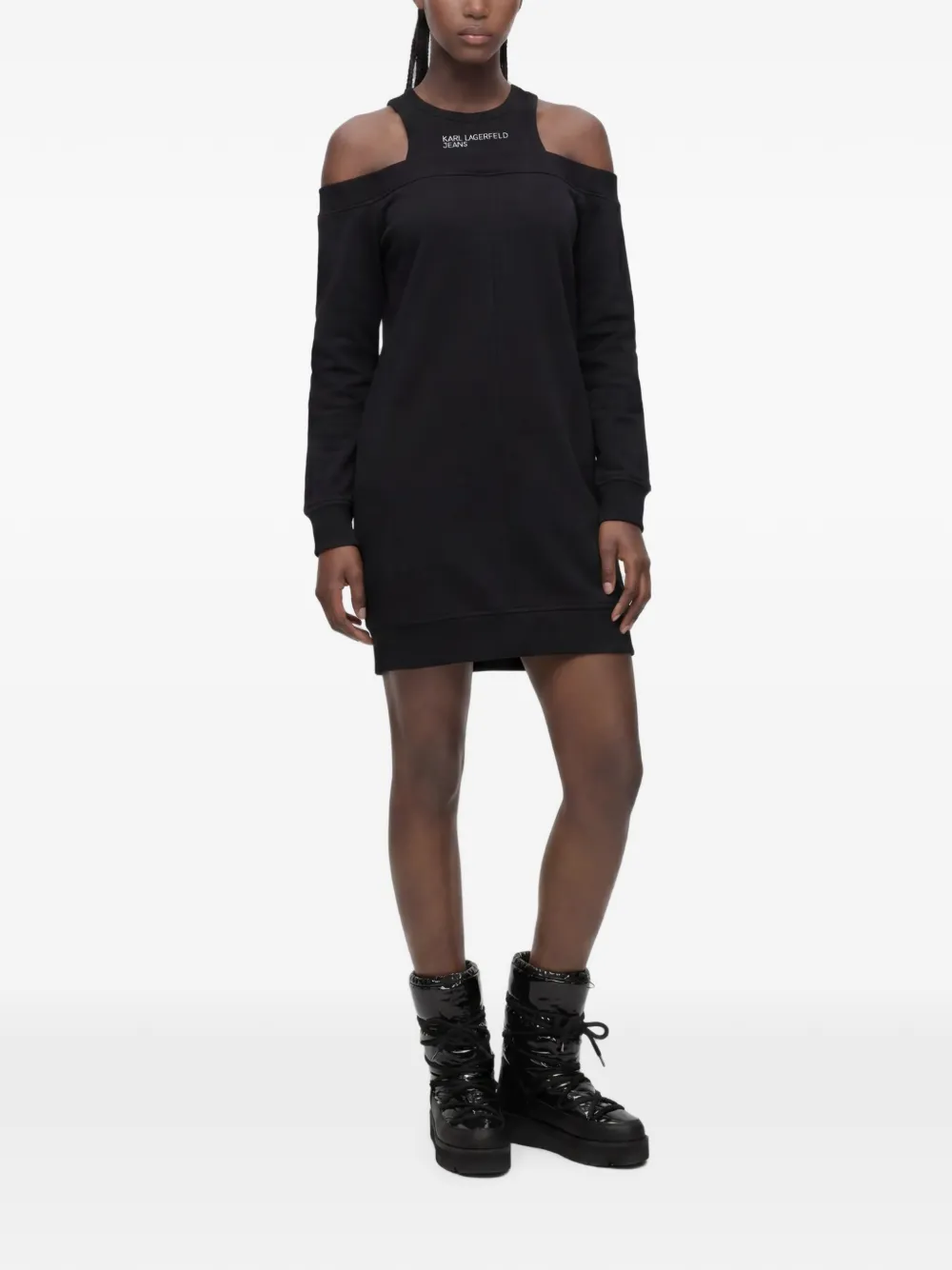 Karl Lagerfeld Jeans Sweaterjurk Zwart