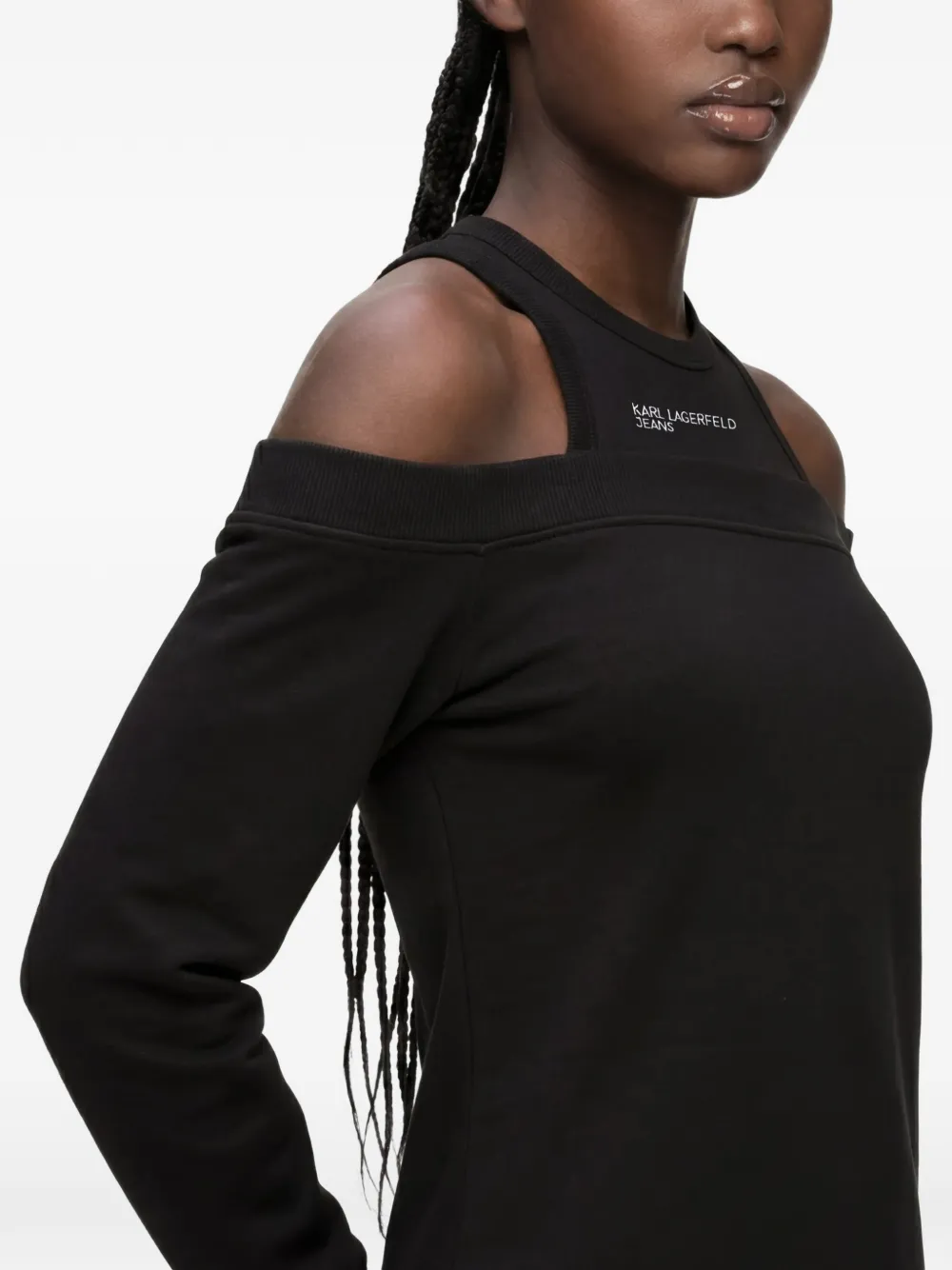 Karl Lagerfeld Jeans Sweaterjurk Zwart