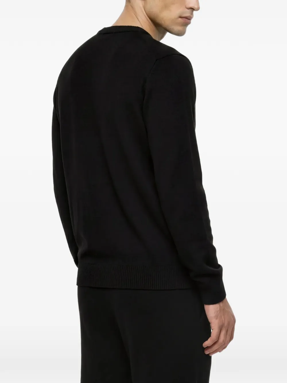 Karl Lagerfeld Top met geborduurd logo Zwart