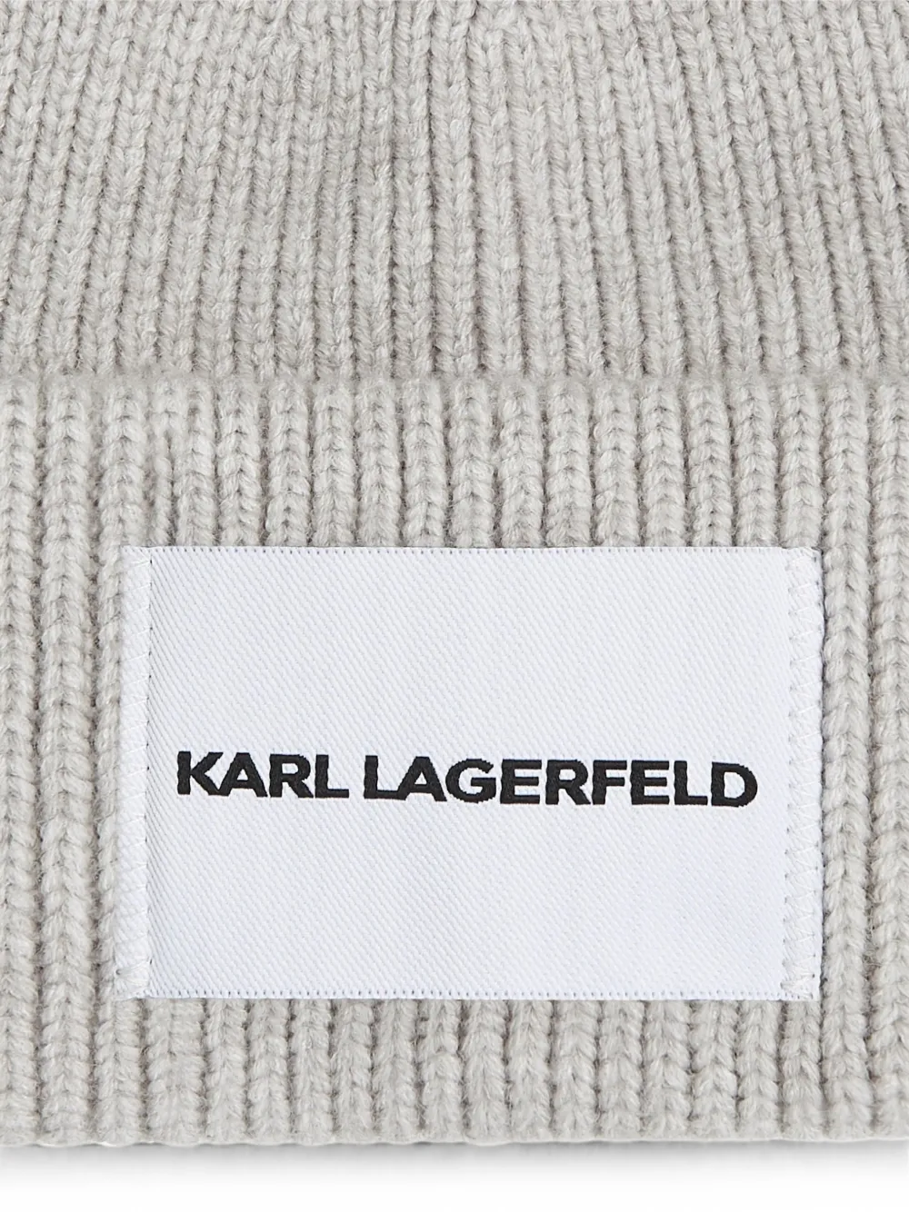 Karl Lagerfeld Muts met logo-label Beige