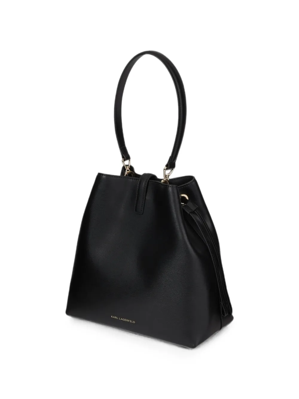 Karl Lagerfeld Medium K Autograph bucket-tas Zwart