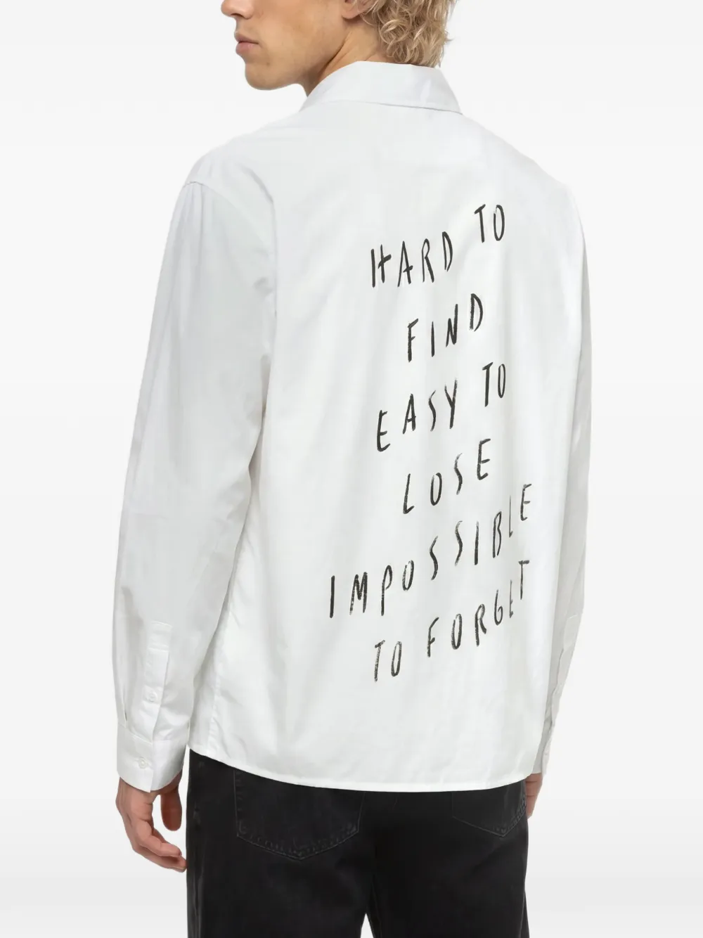 Karl Lagerfeld Jeans x Pietro Terzini boxy popeline overhemd Wit