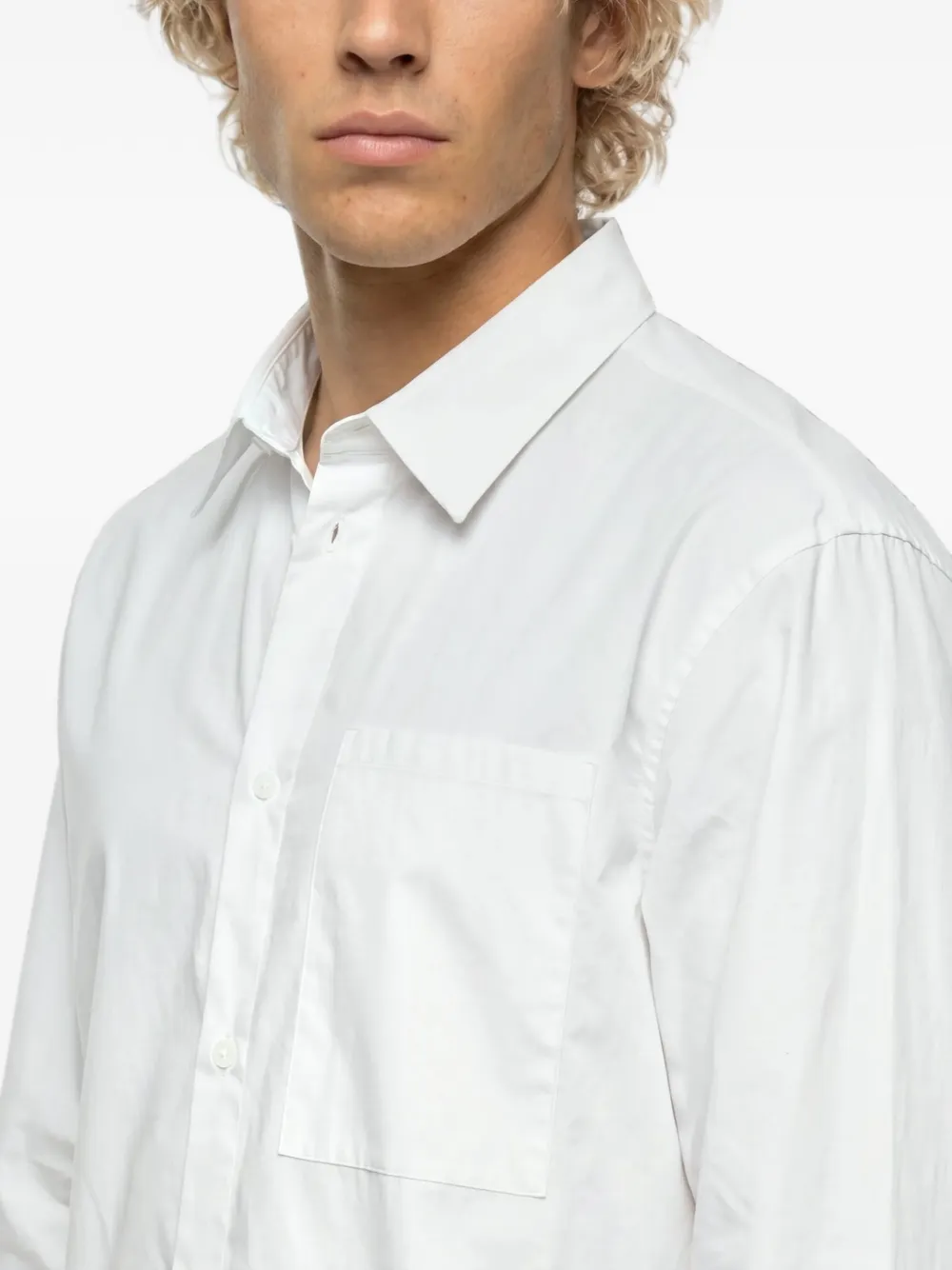 Karl Lagerfeld Jeans x Pietro Terzini boxy popeline overhemd Wit