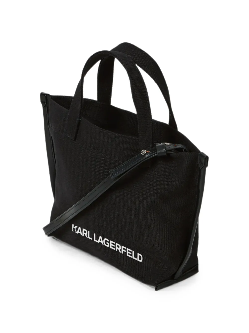 Karl Lagerfeld Kleine Ikon Karl & Choupette shopper met stras Zwart