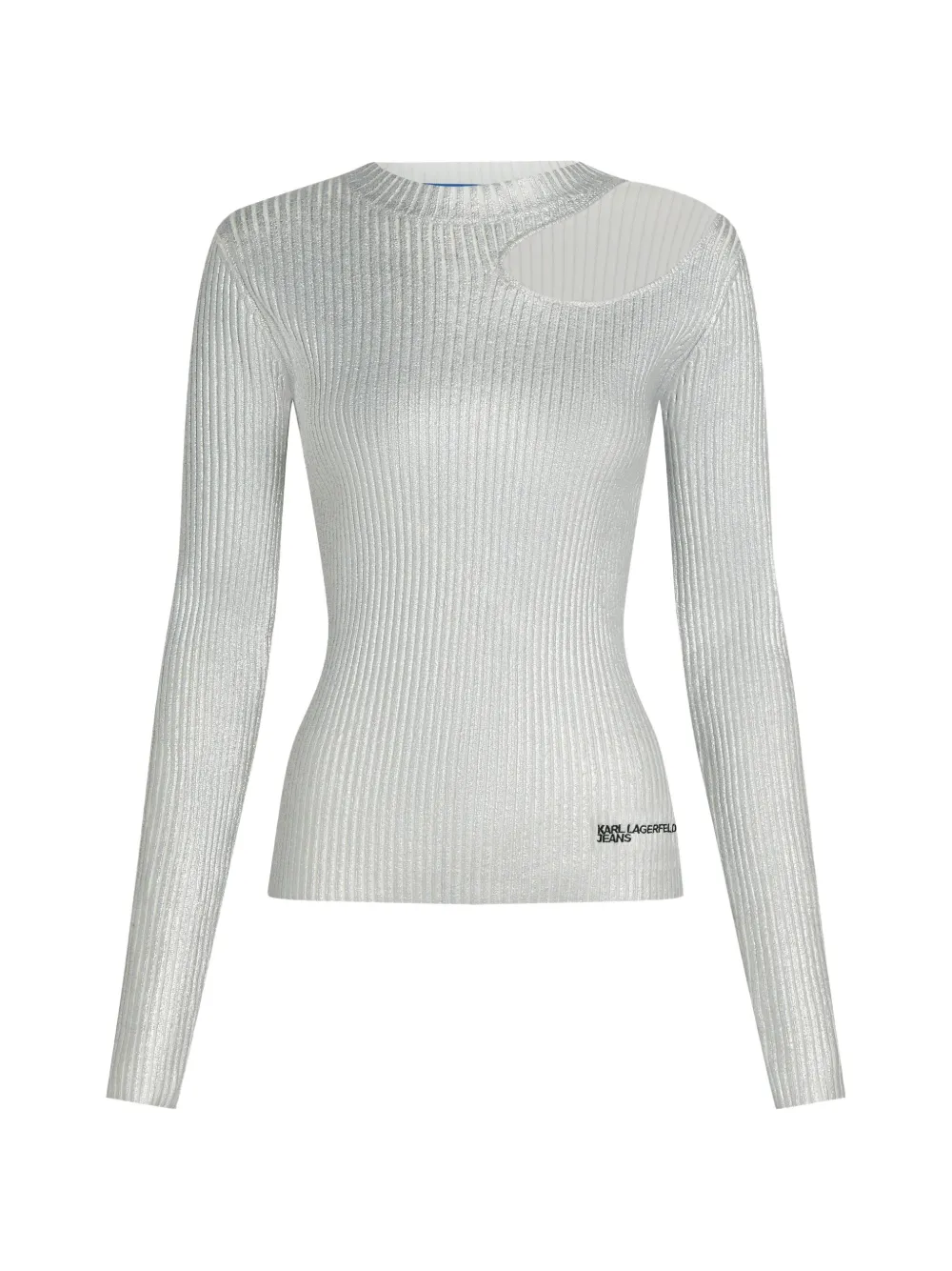 Karl Lagerfeld Jeans coated knit sweater