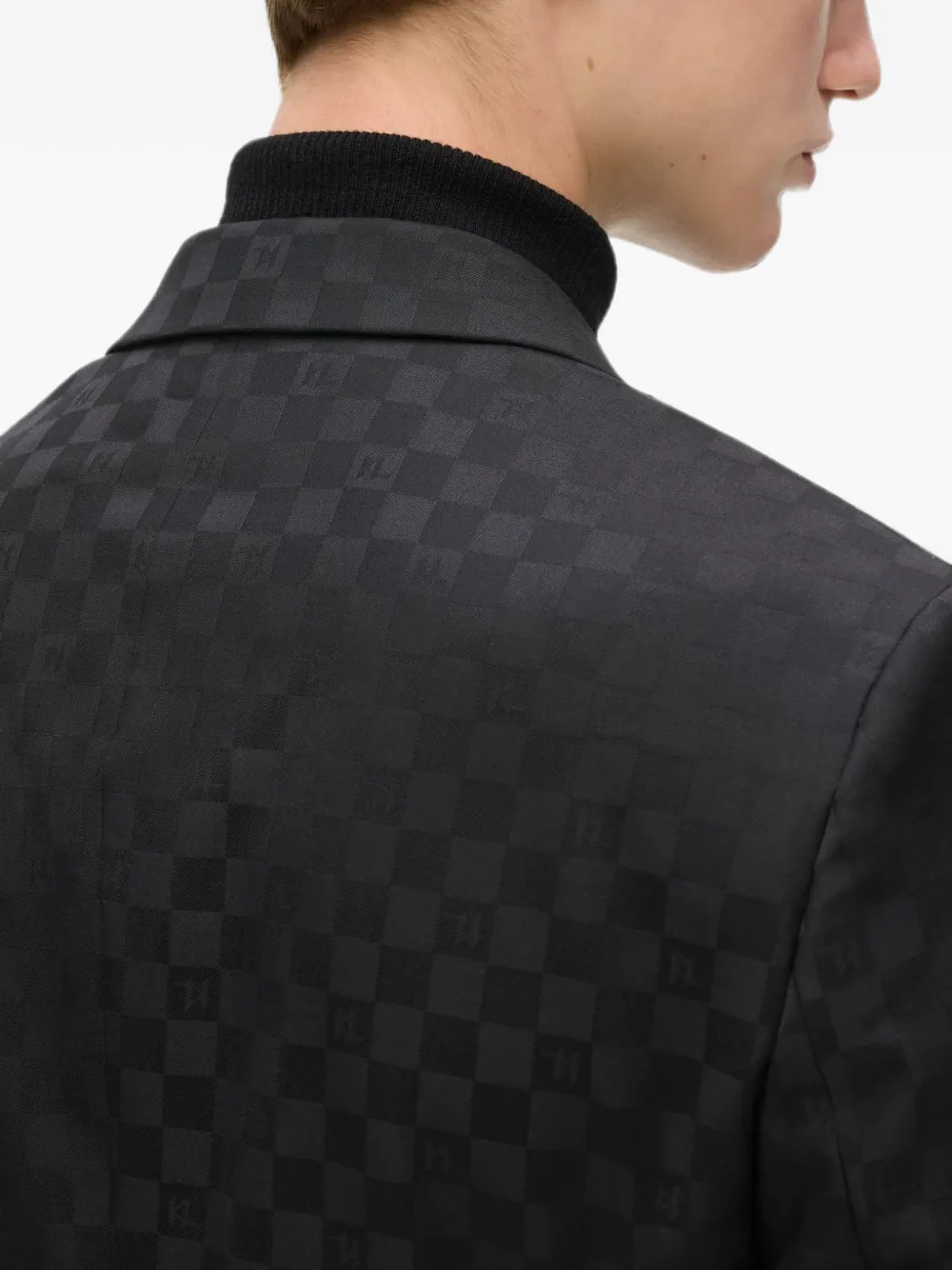 Karl Lagerfeld Geruite blazer Zwart