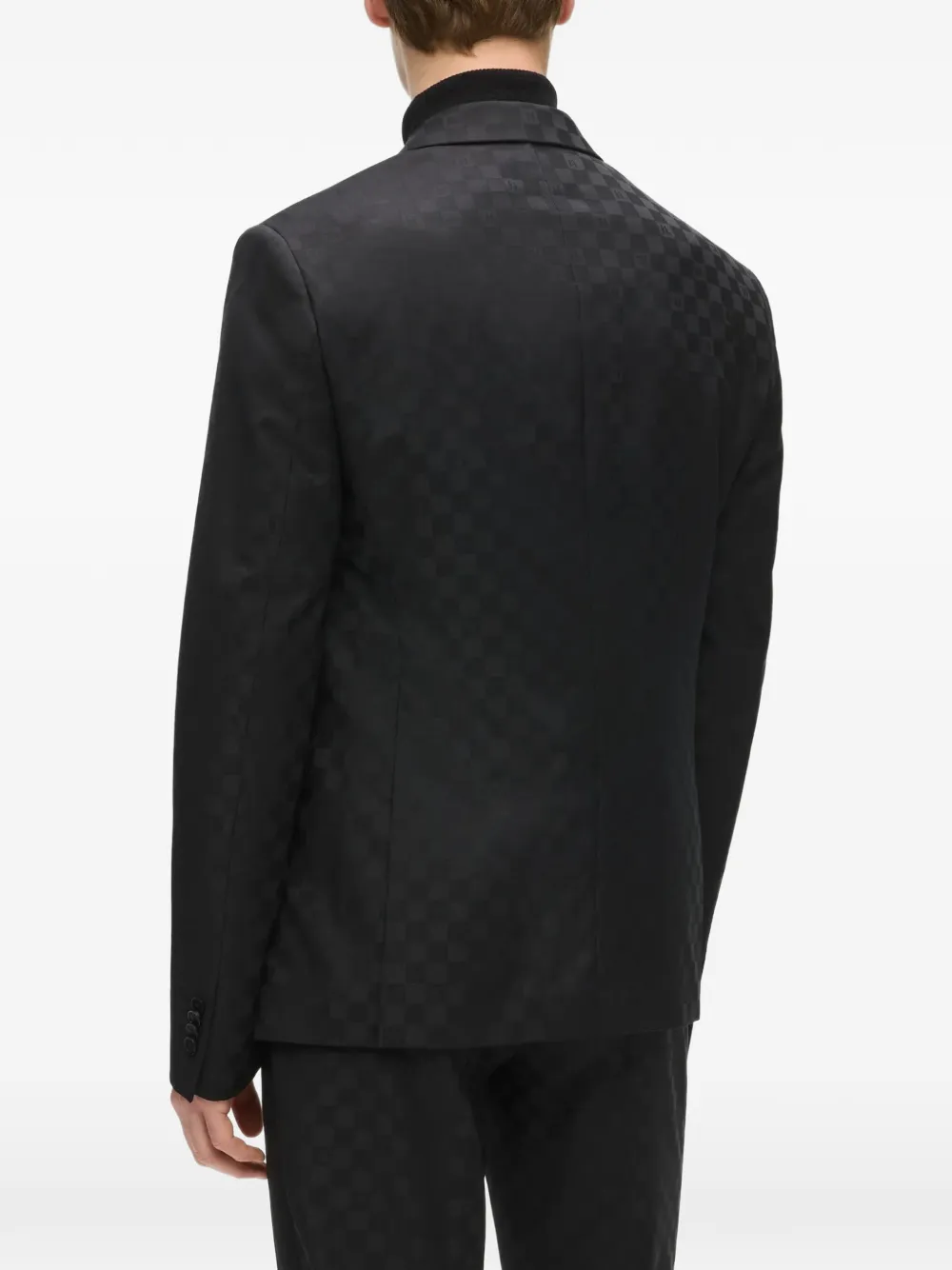 Karl Lagerfeld Geruite blazer Zwart