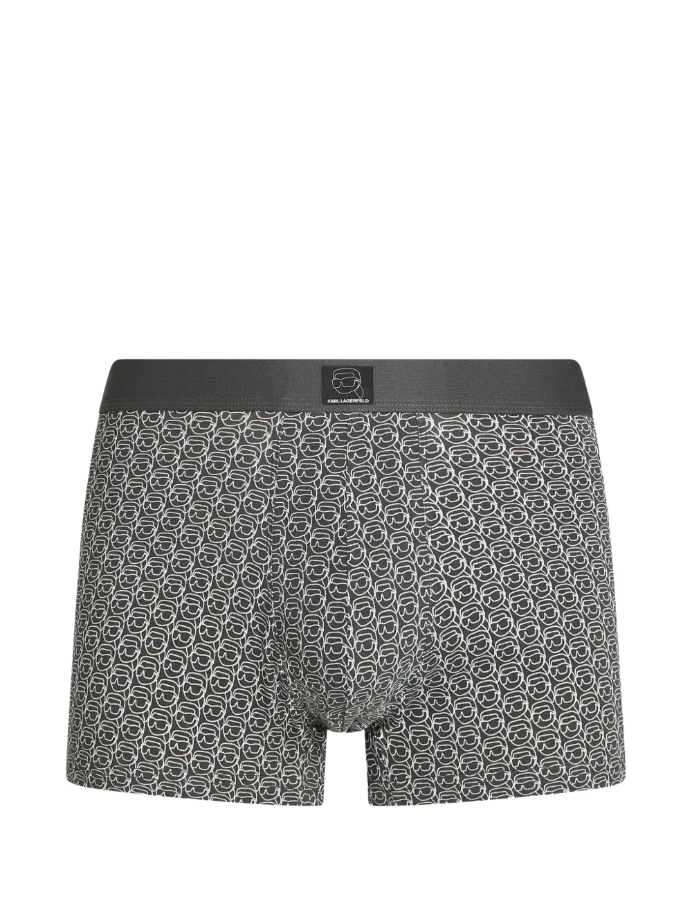 Karl Lagerfeld Boxer con applicazione Ikon (3 pezzi) - Grigio