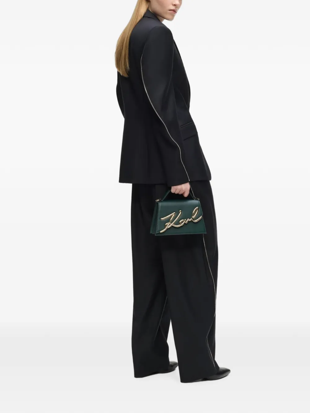 Karl Lagerfeld KLeine K Signature crossbodytas Groen