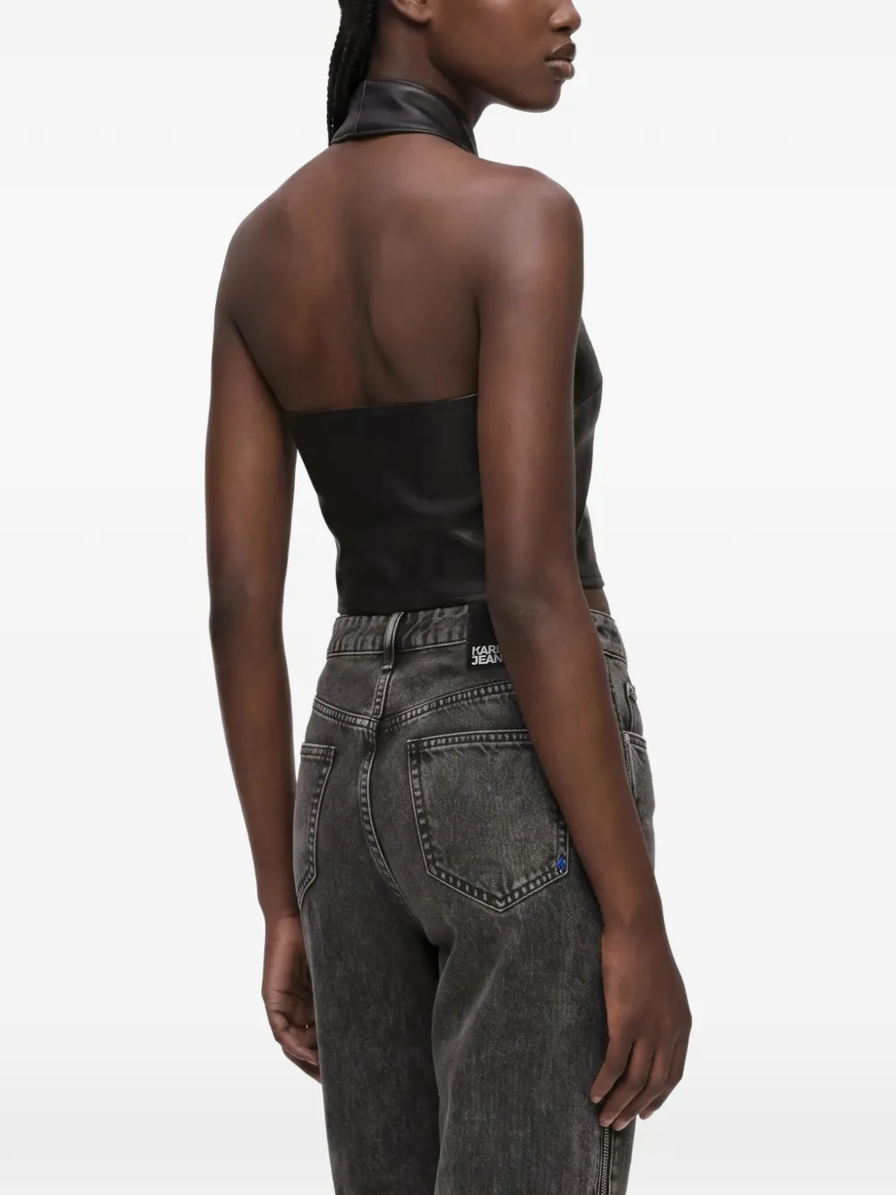 Karl Lagerfeld Jeans Haltertop Zwart