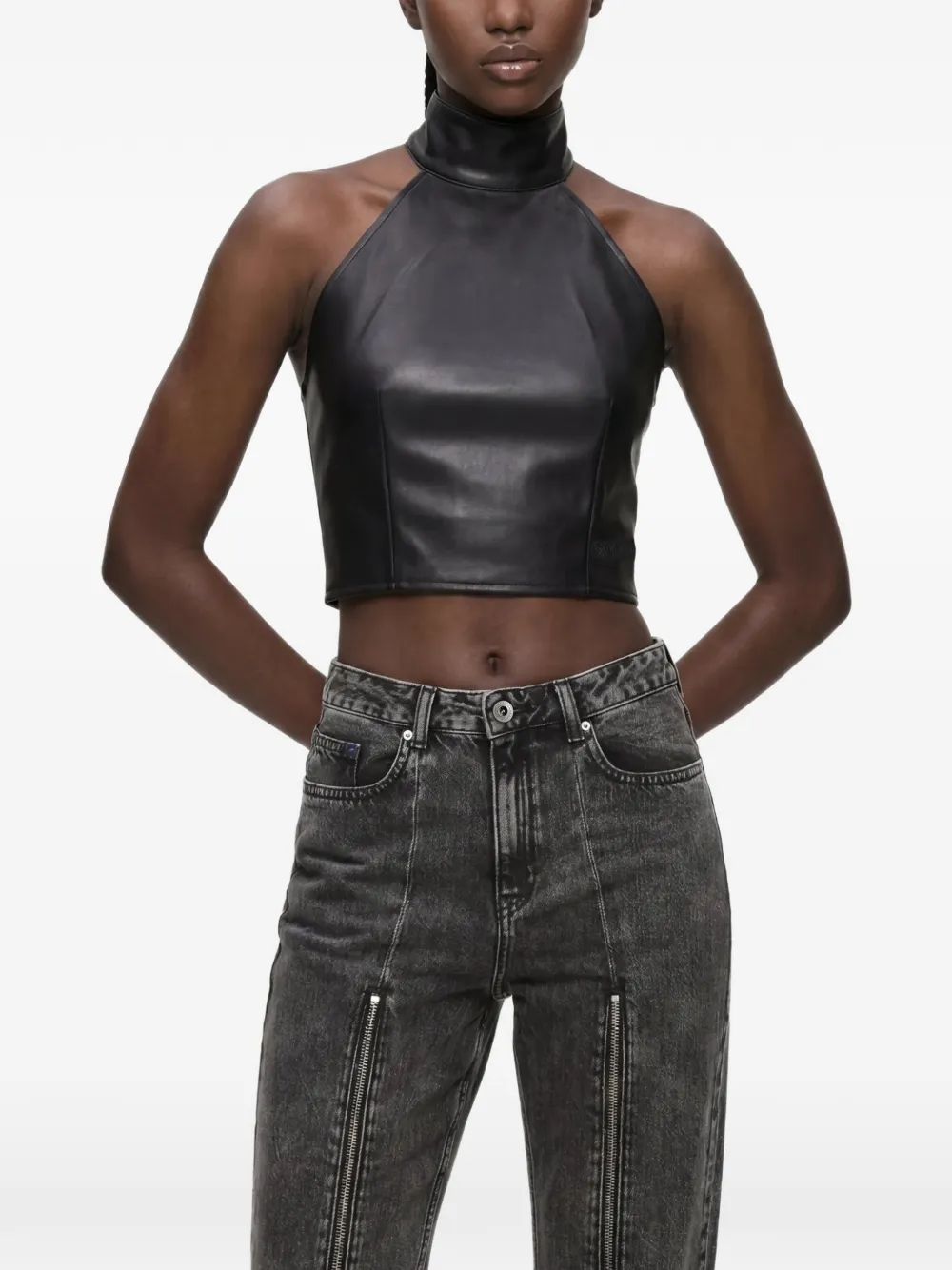 Karl Lagerfeld Jeans Haltertop Zwart