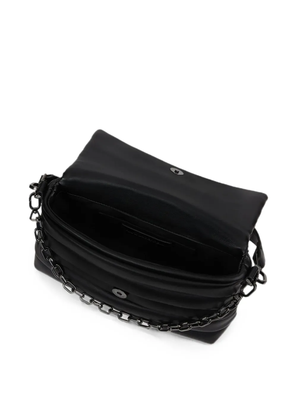 Karl Lagerfeld K Essential Plie crossbodytas met omslag Zwart