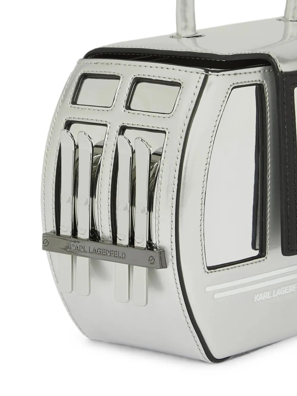 Karl Lagerfeld Ikon tas met handvat Zilver