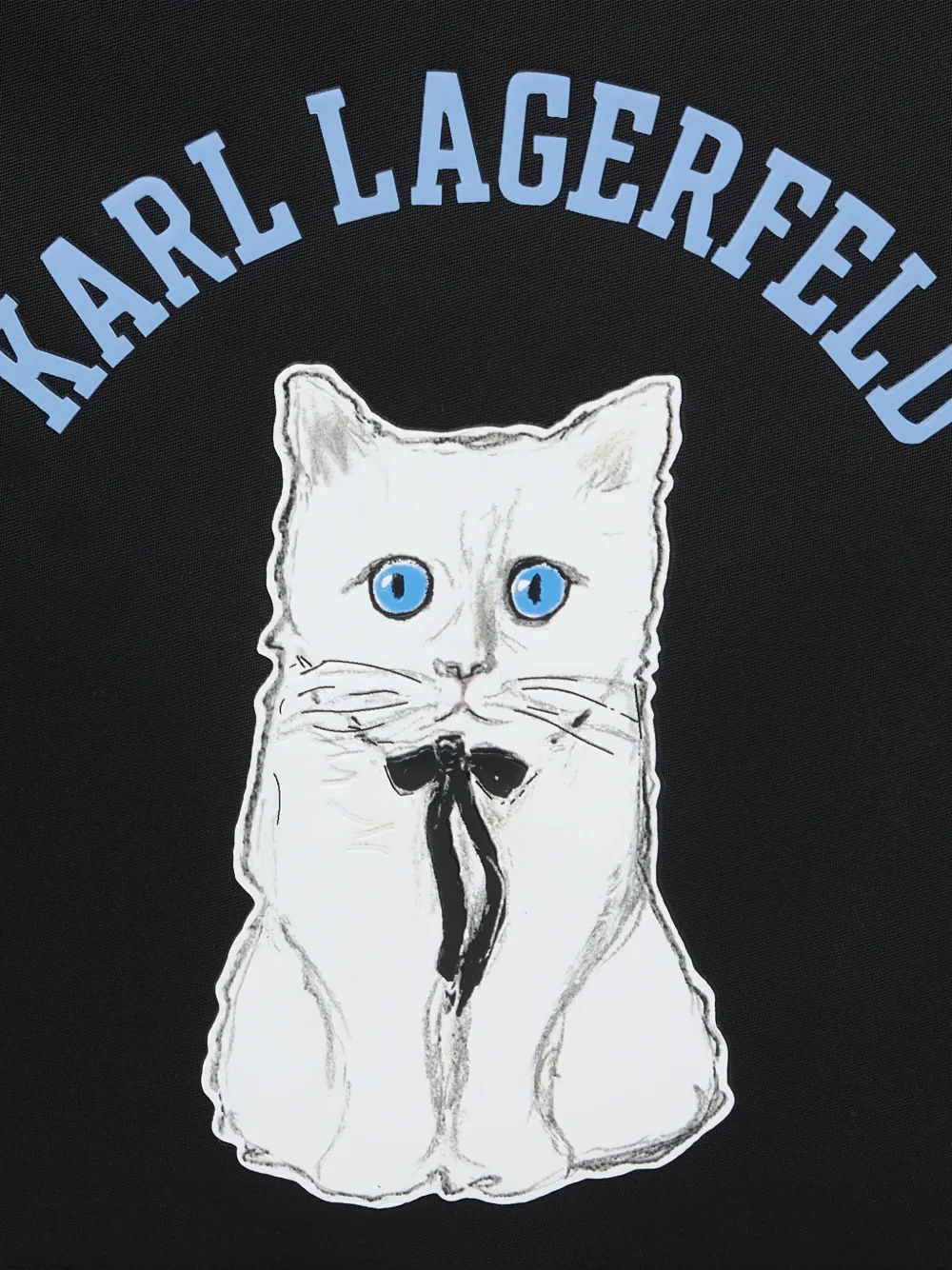 Karl Lagerfeld Grote Ikon Choupette rugzak Zwart