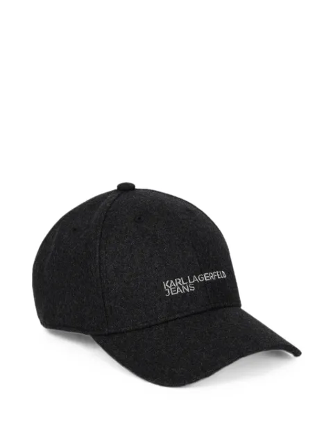 Karl Lagerfeld Jeans essential wool-blend cap