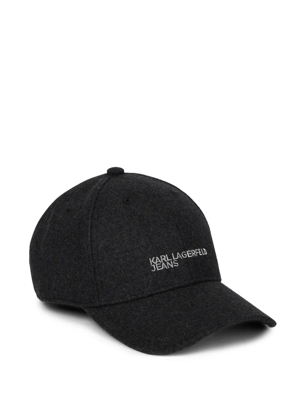 Karl Lagerfeld Jeans essential wool-blend cap - Grigio