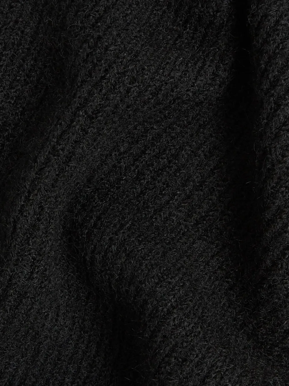 Karl Lagerfeld Ikon sjaal met pluizige patch Zwart
