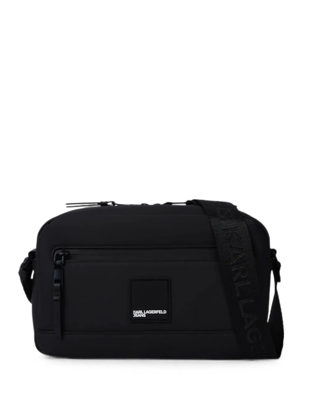 Karl Lagerfeld Jeans coated faux-leather cross body bag - Nero