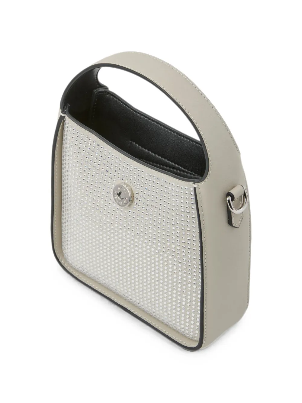 Karl Lagerfeld small K Signature rhinestones crossbody bag Beige
