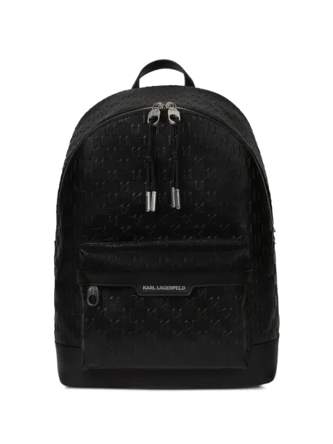 Karl Lagerfeld monogram perforated backpack