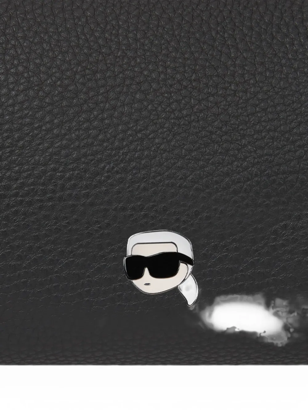 Karl Lagerfeld Ikon toilettas met textuur Zwart