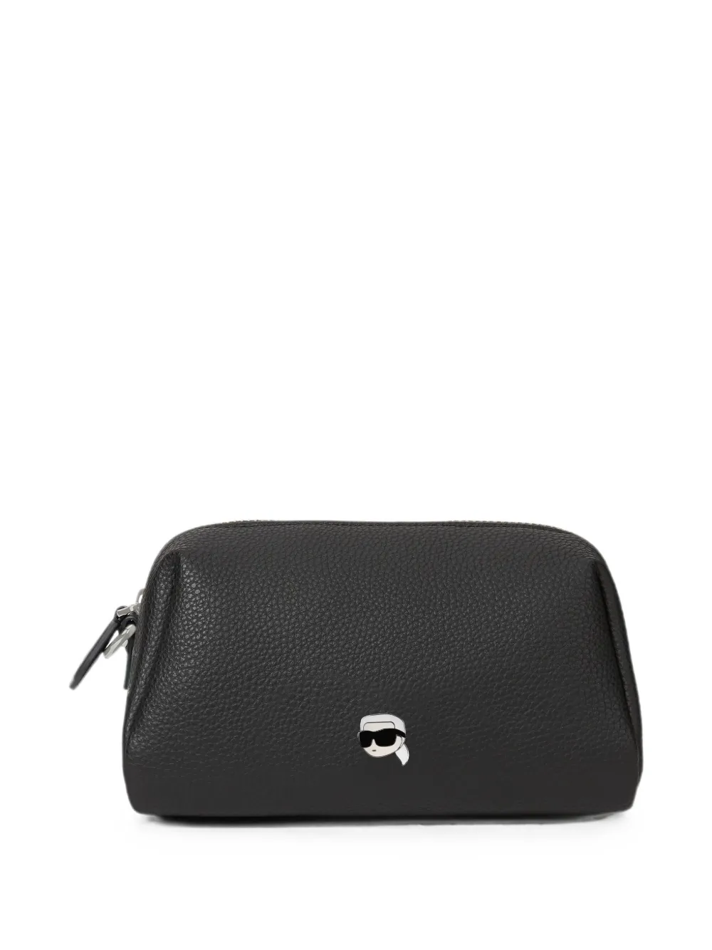 Karl Lagerfeld Ikon pebble vanity case - Nero