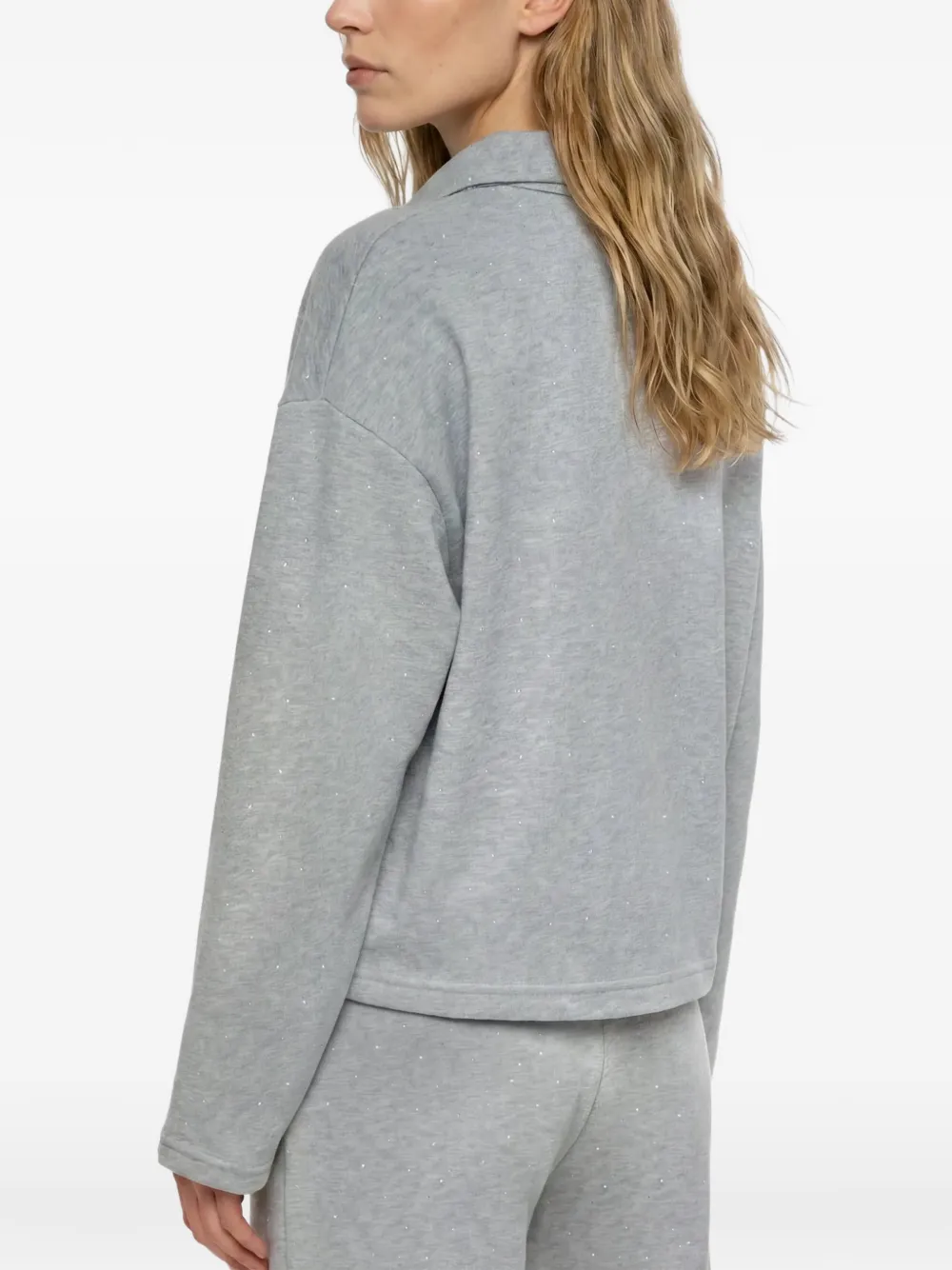 Karl Lagerfeld Sweater met stras Grijs