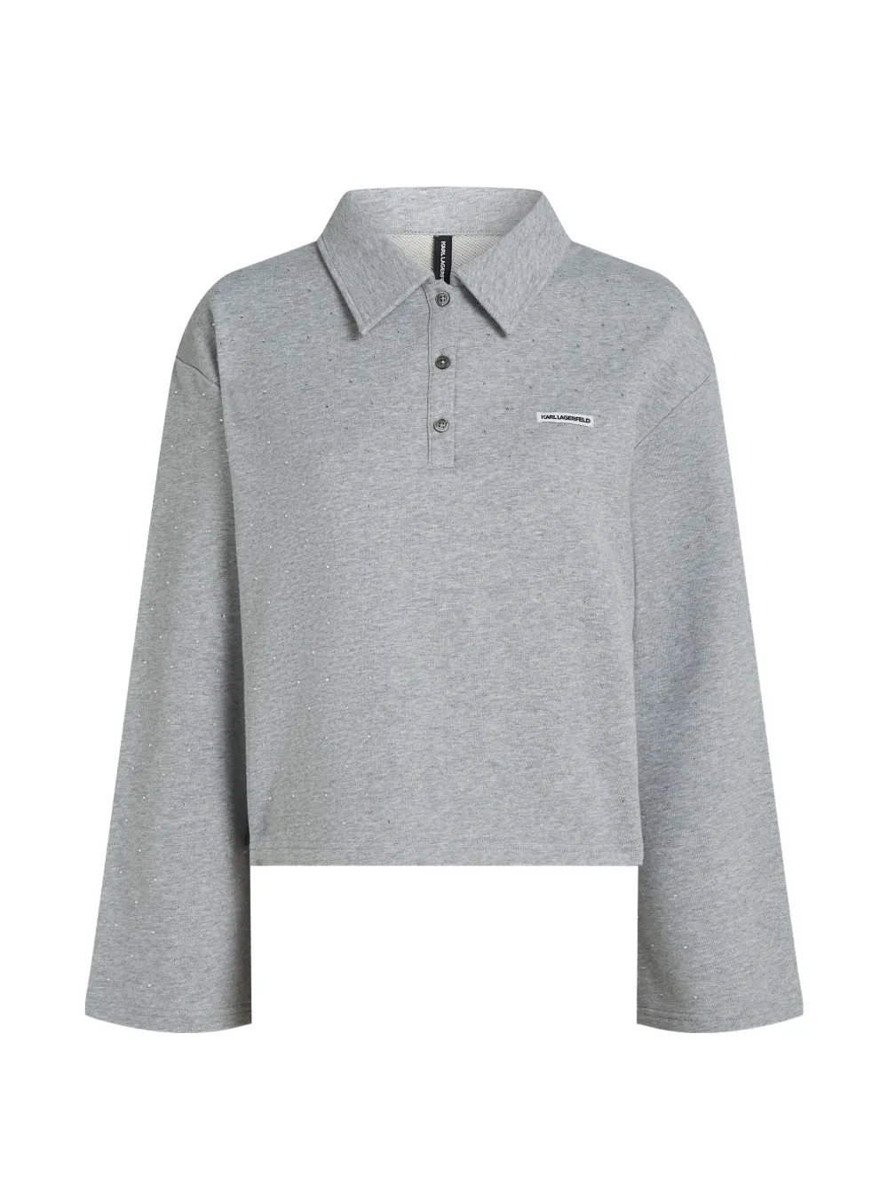 Karl Lagerfeld Sweatshirt mit Strass - Grau