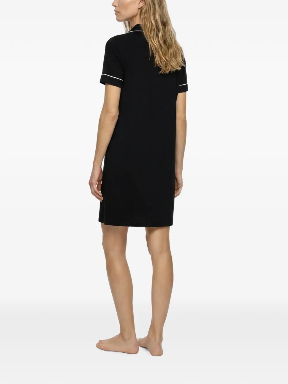 Karl Lagerfeld Signature pyjamashirt Zwart