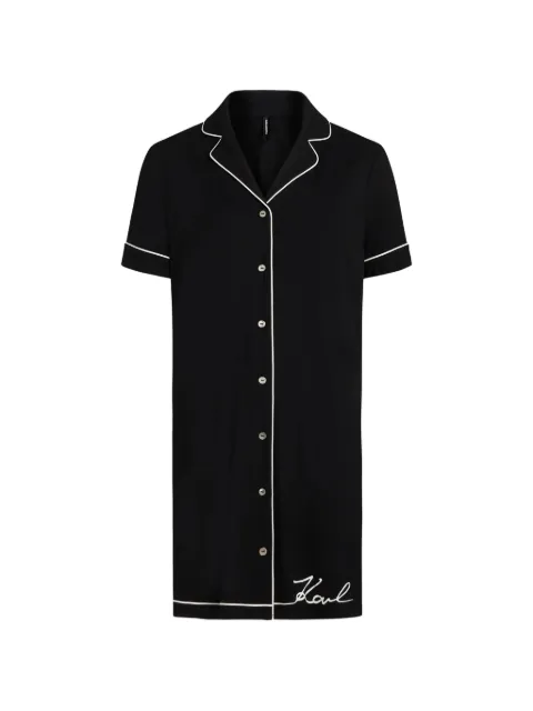 Karl Lagerfeld Signature pajama shirt dress