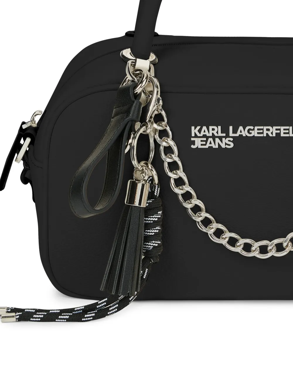 Karl Lagerfeld Jeans Shopper met logoplakkaat Zwart