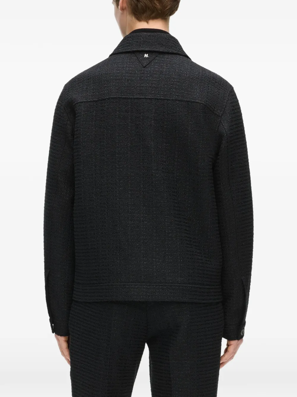 Karl Lagerfeld Bouclé jas Zwart