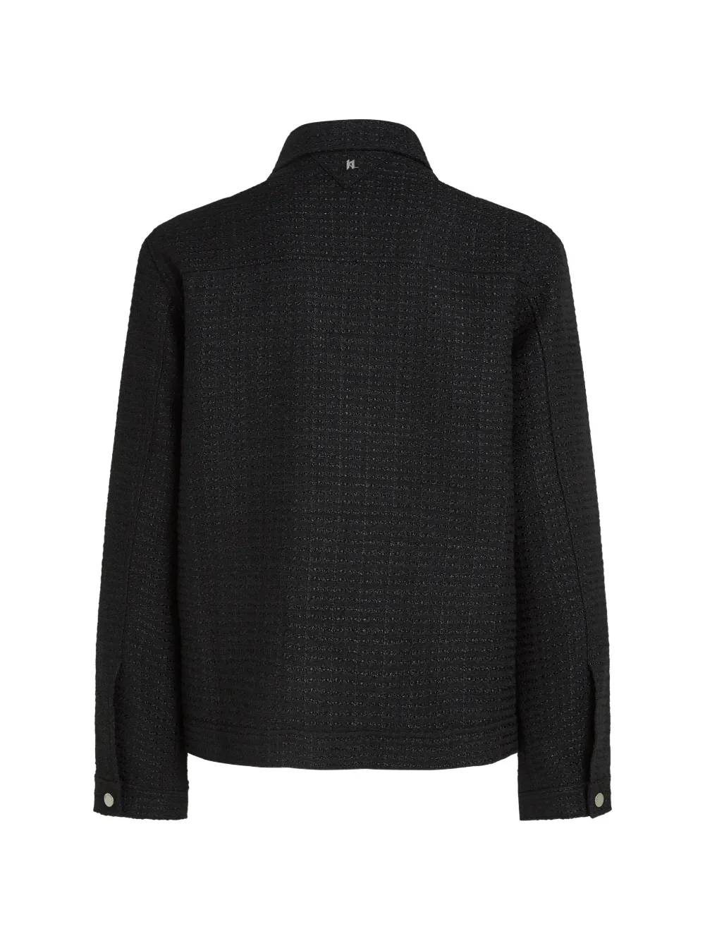 Karl Lagerfeld Bouclé jas Zwart